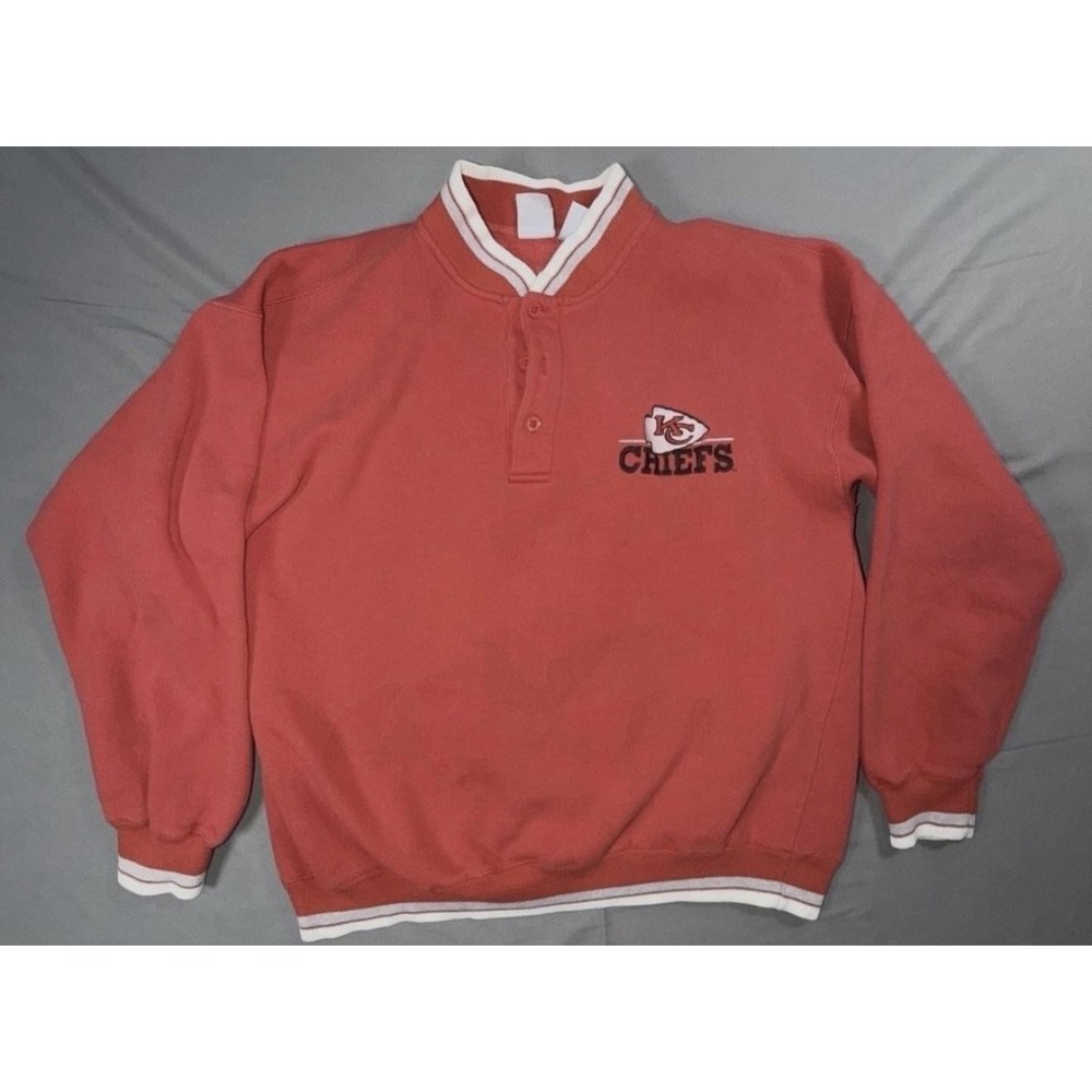 Vintage Kansas City Chiefs Sweatshirt Mens XL Red NFL Football The Game 90s